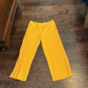 A New Day Orange Pleated Elastic Waist Pants size XL